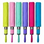 8137 Semi-Automatic 2+1 Water-Activated Floating Flower Umbrella 6-Color Mix.Black Coating
