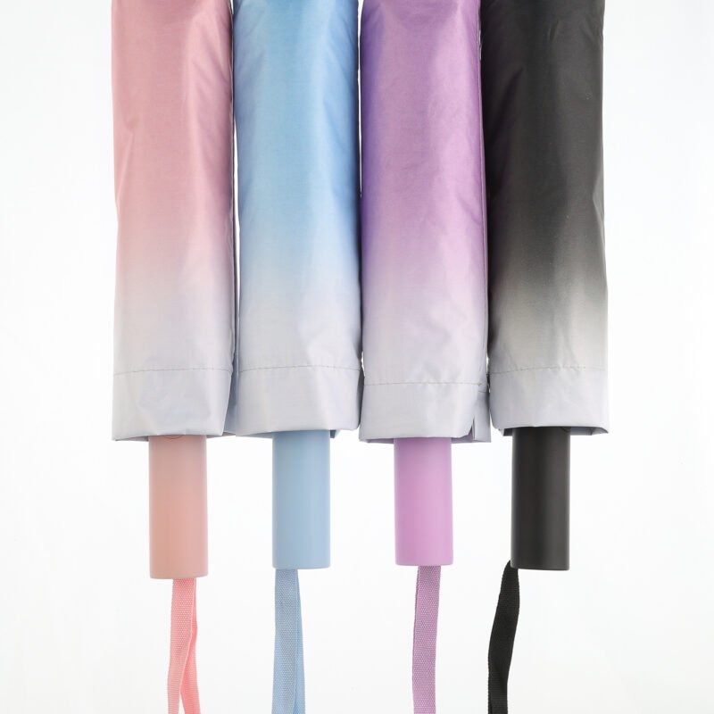 5024 Automatic Open/Close 23-inch 10-Rib 2+1 Gradient Windproof Double-Ribbed Umbrella 4 Colors