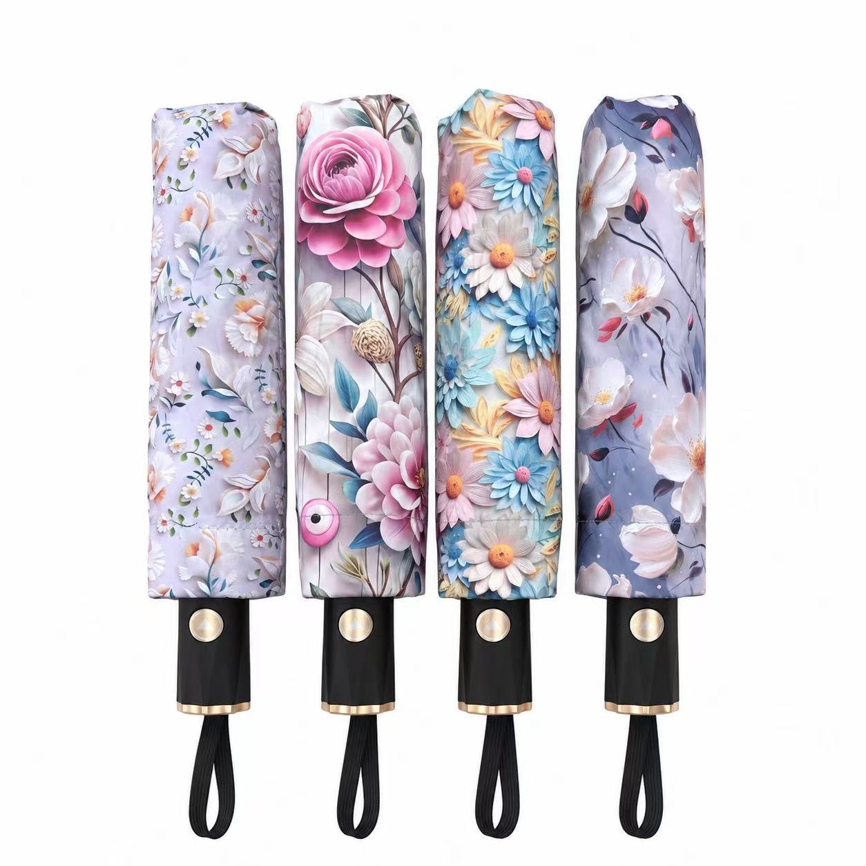a40928beed63285498f6c9bbdad1d85f 8155 Semi-Automatic Black Coating 3D Floral Design, 2+1 Double Strand, 21 Inches 8K - Image 1